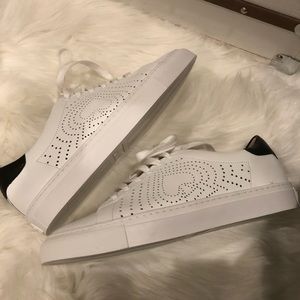 Kate Spade Perforated White sneakers, with lace